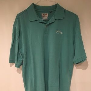 Men's Teal Callaway Golf Polo Tee Embroidred Logo